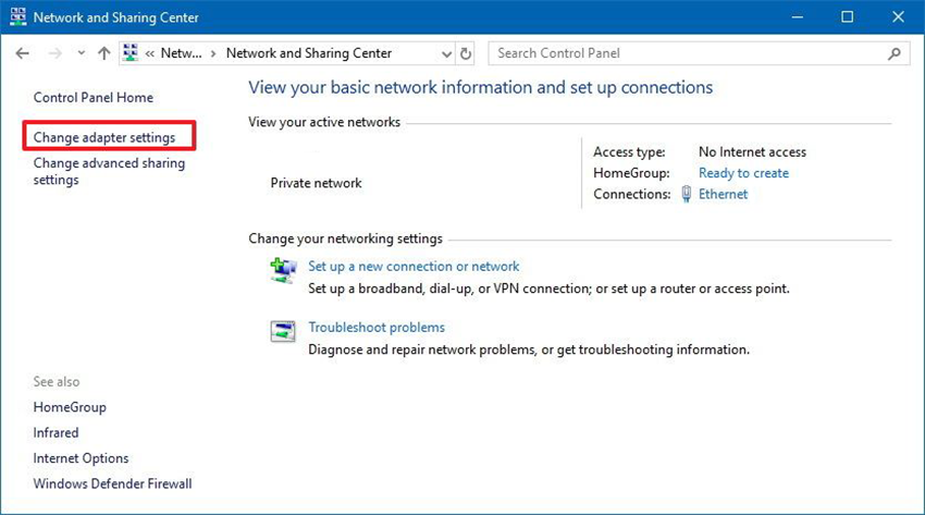 How to Set a Static IP Address on Windows 10.